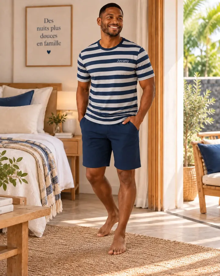 Pyjama homme – Marin & Sourire