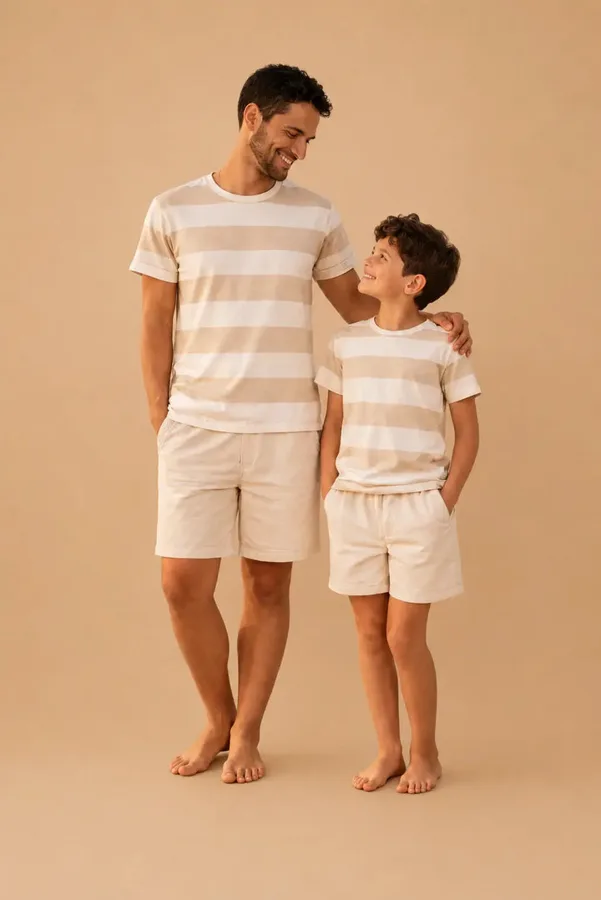 Pyjama père-fils – Dune Élégance