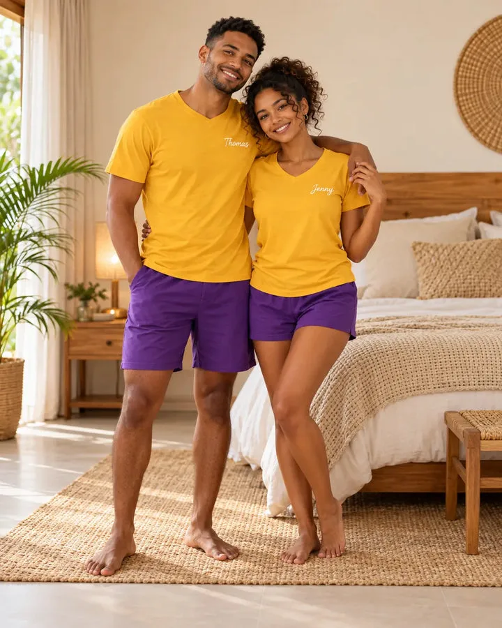 Pyjama couple – Lumière & Lavande